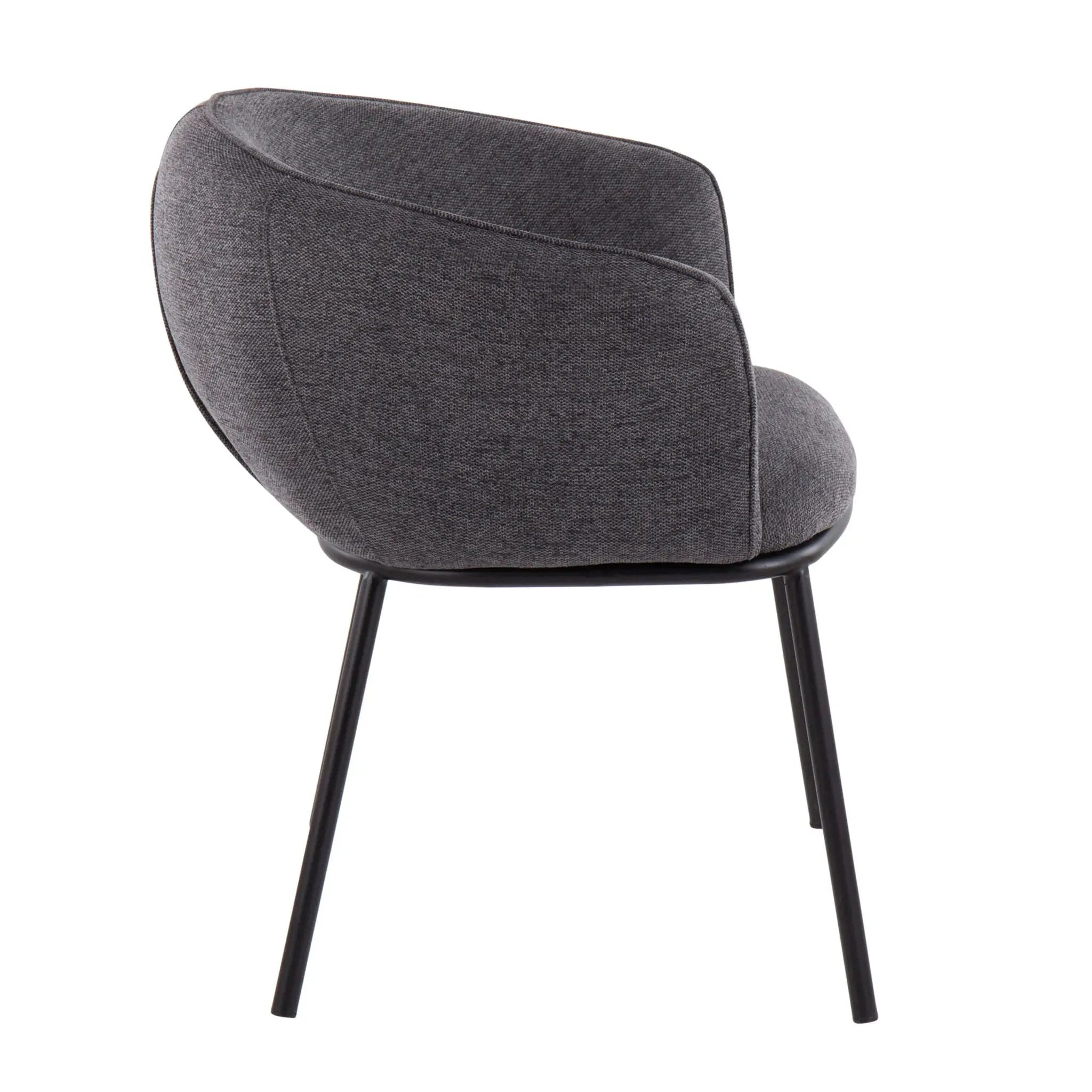 Ashland - Contemporary Chair - Black / Charcoal by HouseOfZazla