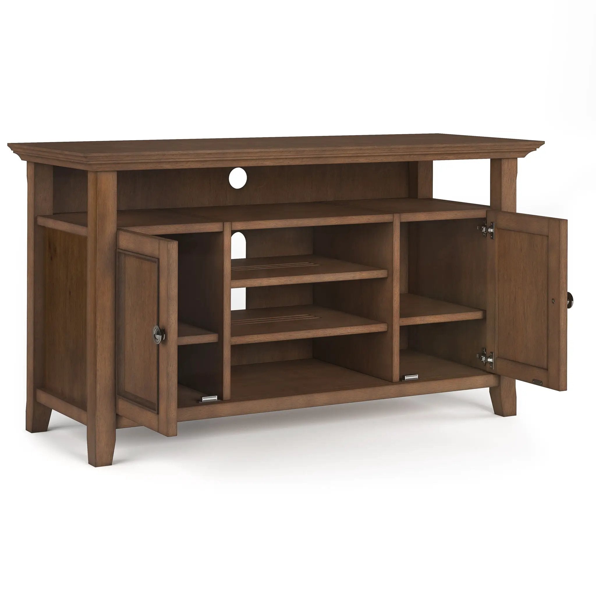 Amherst - TV Media Stand - Rustic Natural Aged Brown by Unique Piece Furniture
