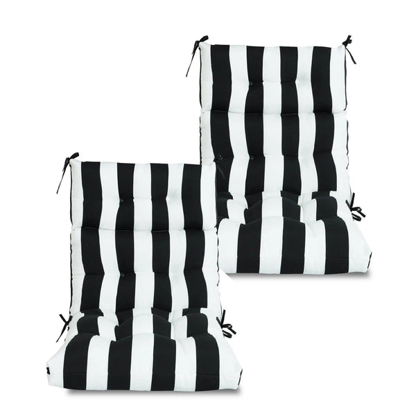 2-Piece High Back Patio Chair Cushion Set