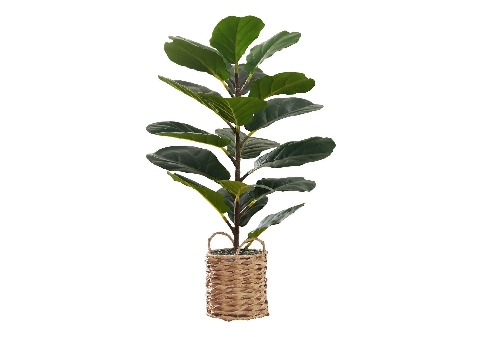 28" Tall Artificial Fiddle Tree Plant with Real Touch Leaves by HouseOfZazla