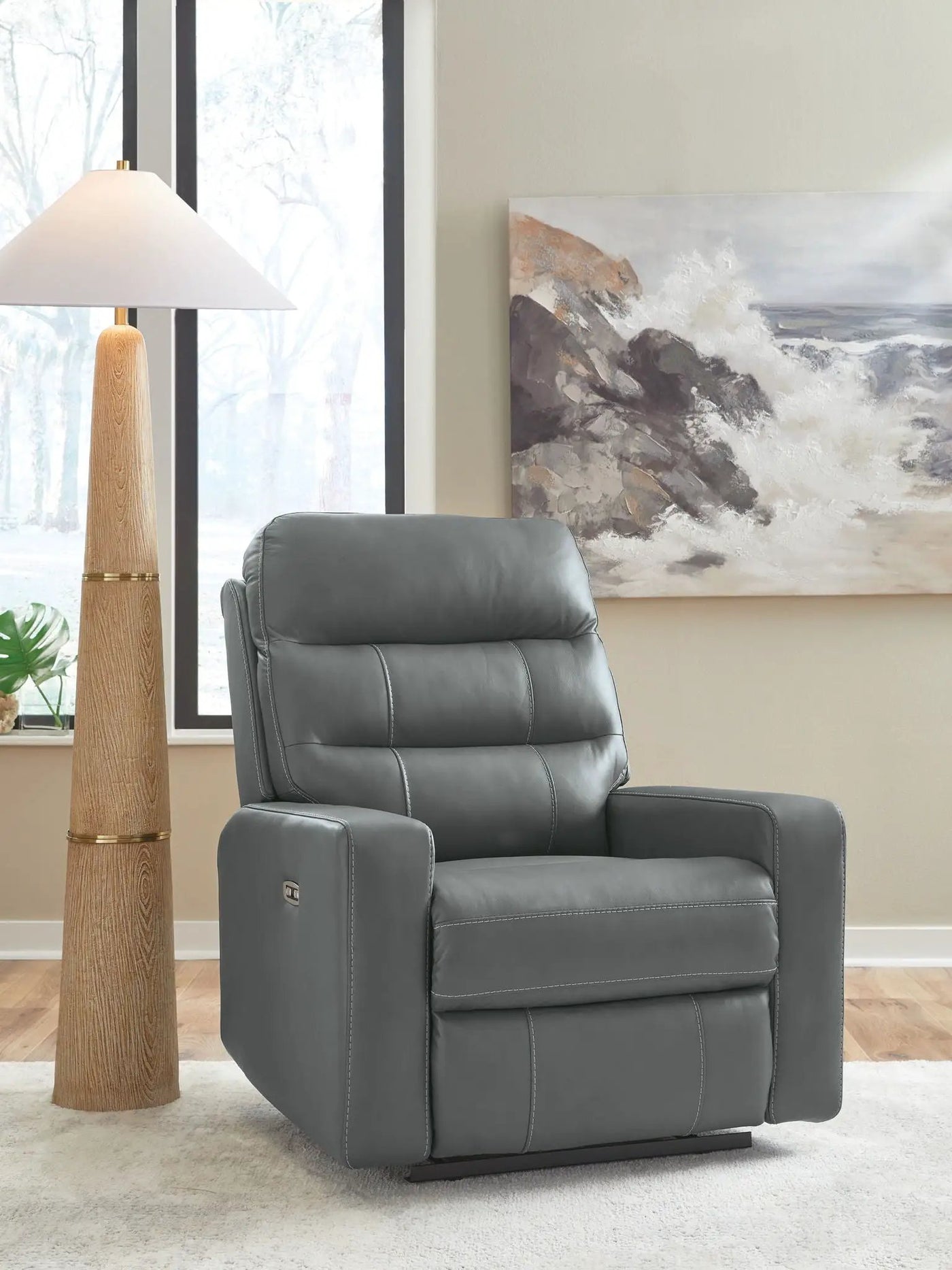 Pennacle Pier - Power Recliner With Adjustable Headrest by Unique Piece Furniture