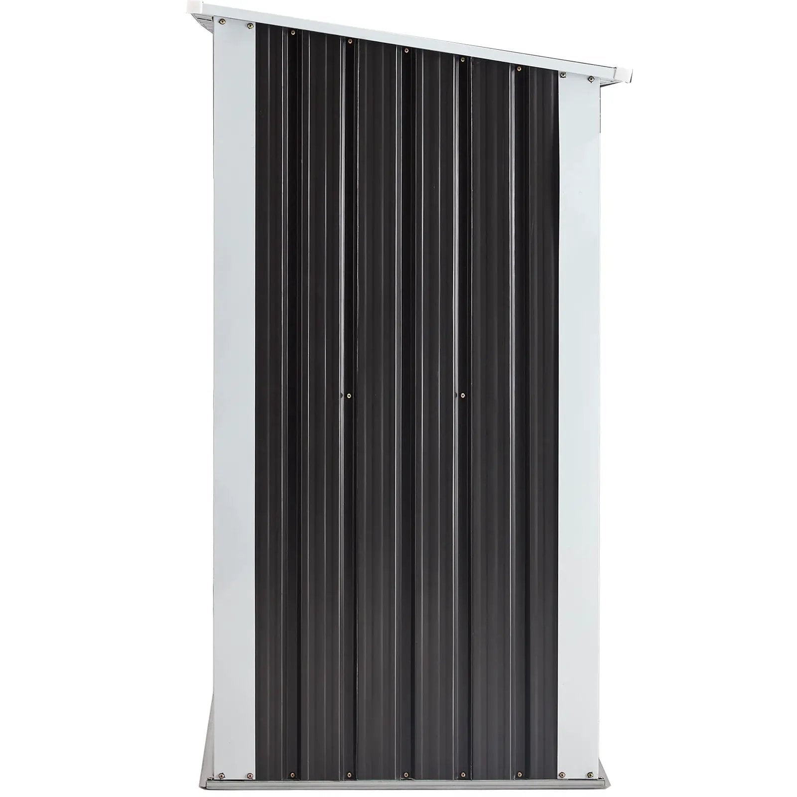 Log Storage Shed, Log Holder With Roof, Log Storage Shed, Firewood Rack For Backyard Garden Patio Porch, Anthracite Galvanized Steel - Black by HouseOfZazla