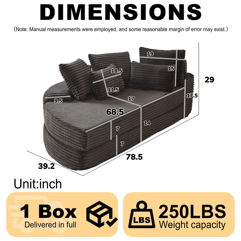 Semi Circular 2 In 1 Sofa Bed With Neck Pillow And Throw Pillows by HouseOfZazla
