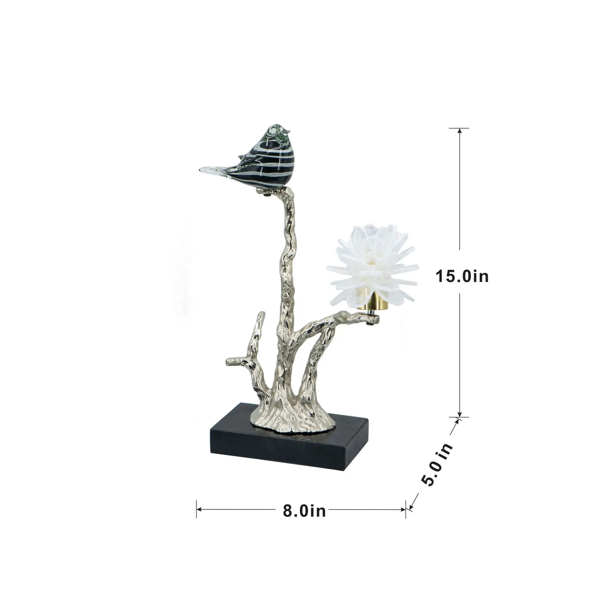 Aluminum Candle Holder With Marble Stand by HouseOfZazla
