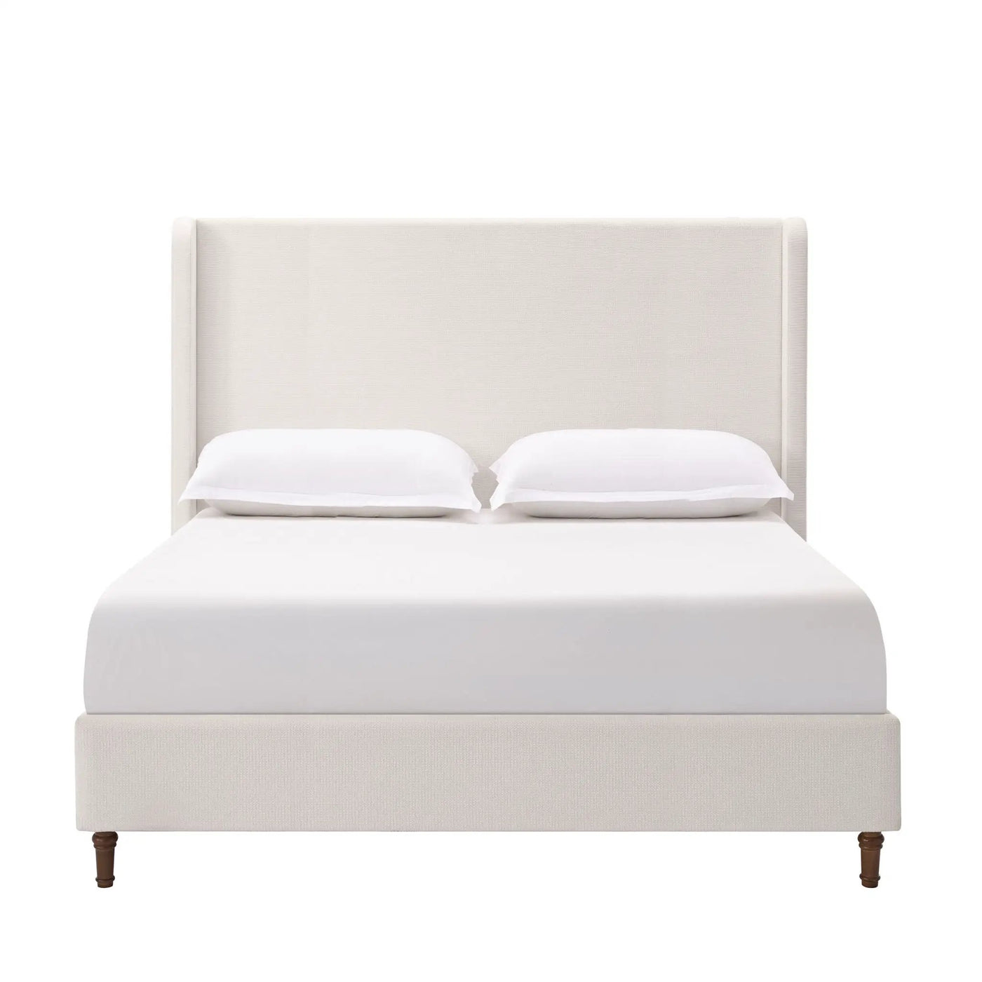 Harper - Tall Headboard Upholstered Bed / High Headboard / Elegant Simplicity / No Box Spring Needed by HouseOfZazla