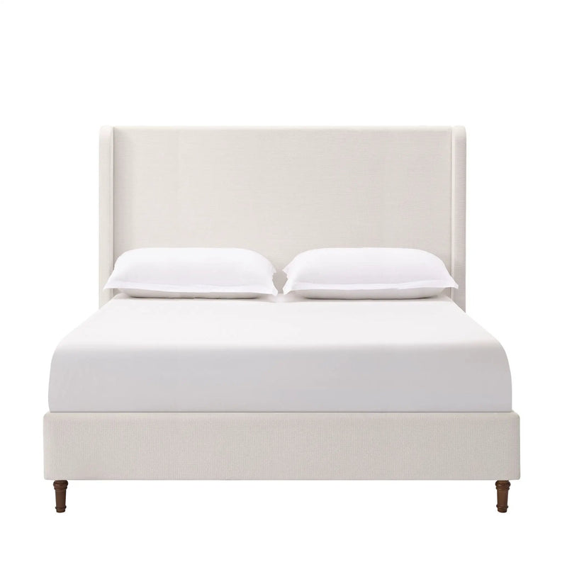Harper - Tall Headboard Upholstered Bed / High Headboard / Elegant Simplicity / No Box Spring Needed by Unique Piece Furniture