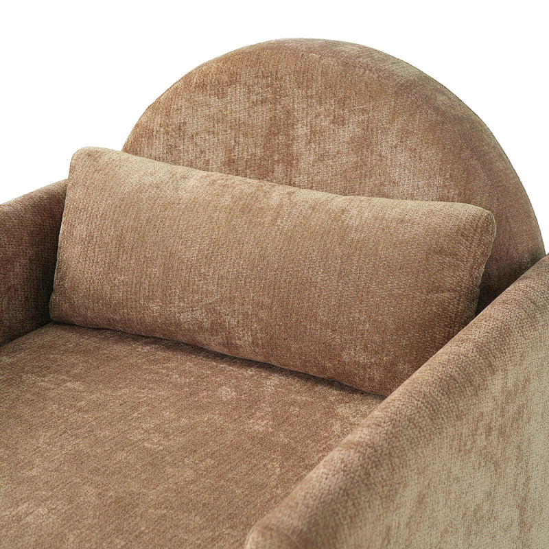 Coffee Pet Friendly Accent Chair with Hidden Pet Nook by HouseOfZazla