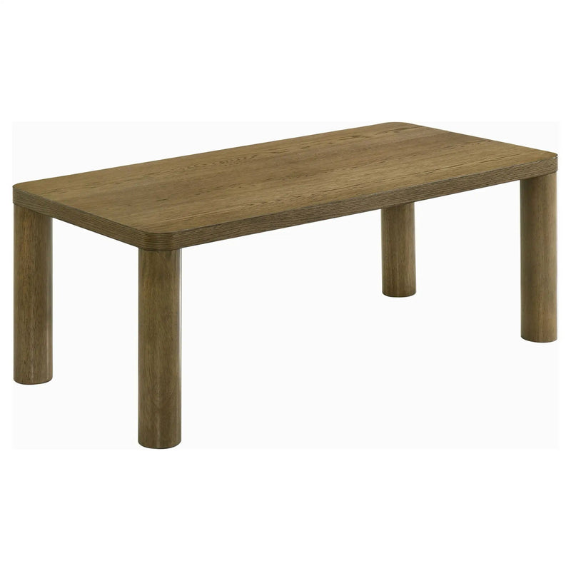 Castlewood 2-piece Cocktail Coffee Table Set Brown Oak by Unique Piece Furniture