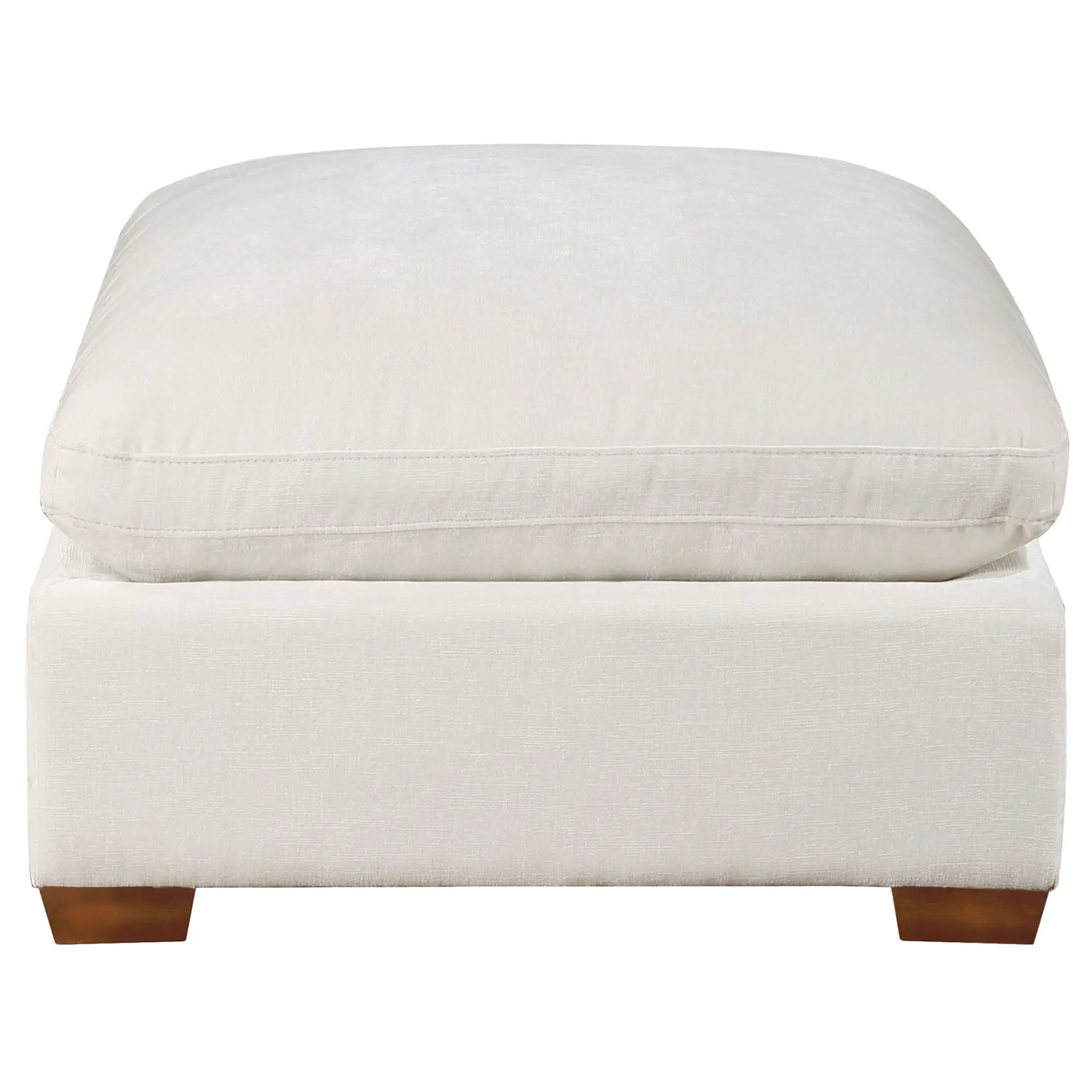 Lakeview Rectangular Upholstered Ottoman Ivory by Unique Piece Furniture