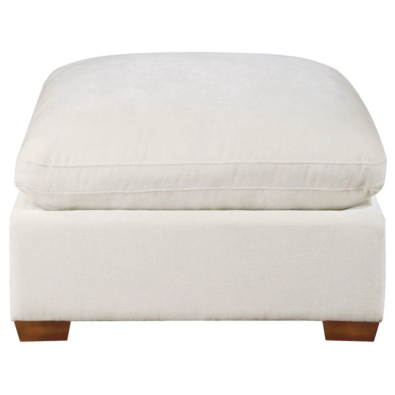 Lakeview Rectangular Upholstered Ottoman Ivory by Unique Piece Furniture