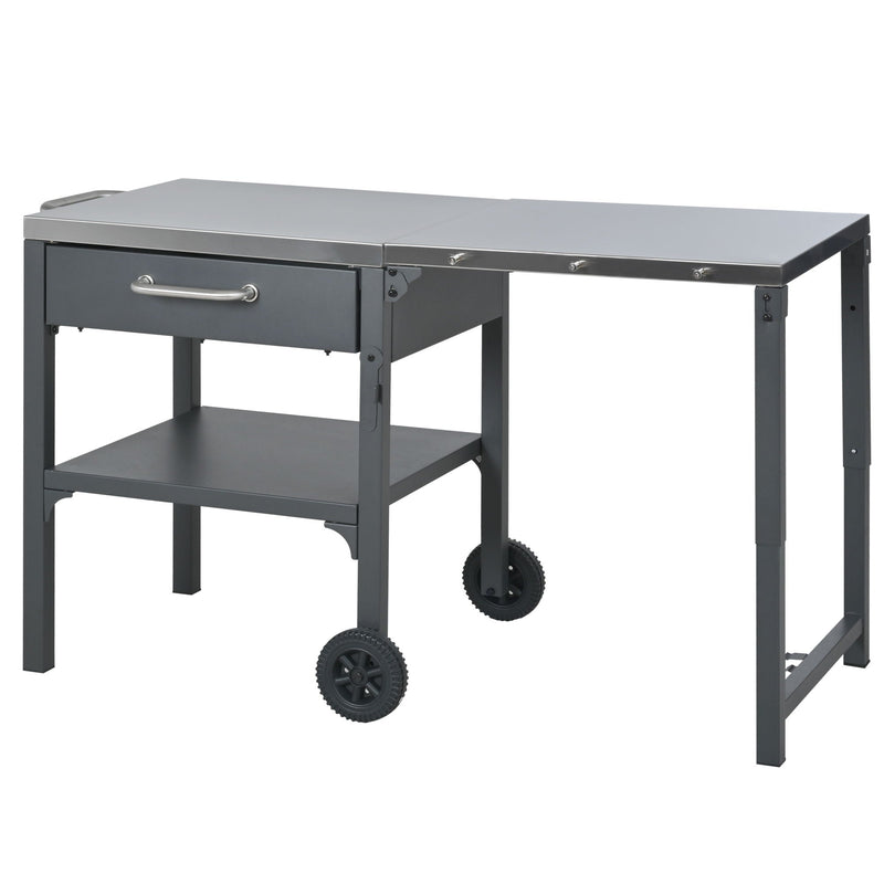 Foldable Outdoor Kitchen Cart With Storage For Patio by HouseOfZazla