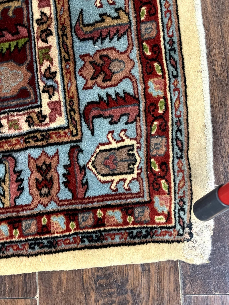 Turkish Kazak Rug 6x9, Geometric Medallions by Jewel Rugs