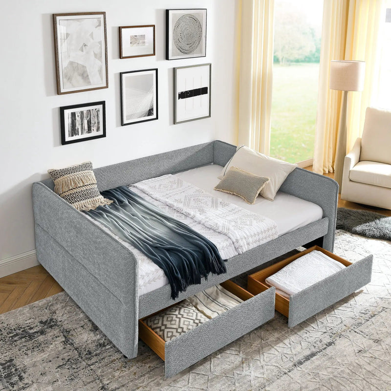 Upholstered Daybed & 2 Drawers by Unique Piece Furniture