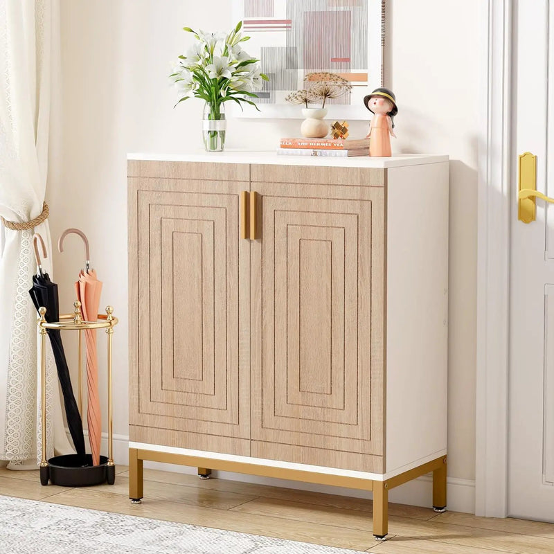 Shoe Cabinet With Doors, 5 Tiers Shoe Storage Organizer by HouseOfZazla