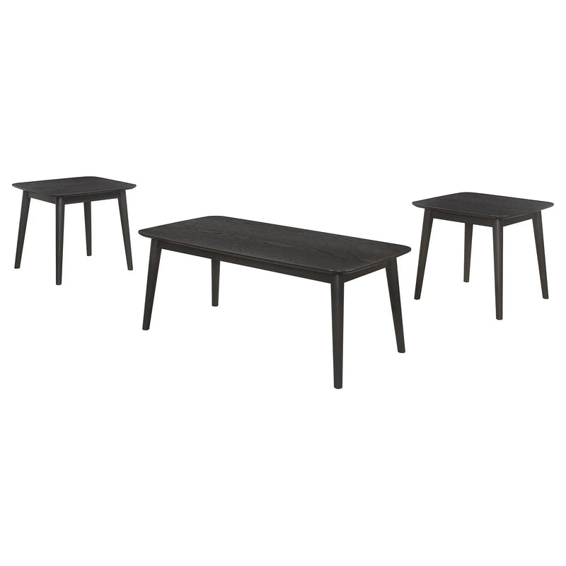 Radley 3-piece Rectangular Coffee Table Set Black by Unique Piece Furniture
