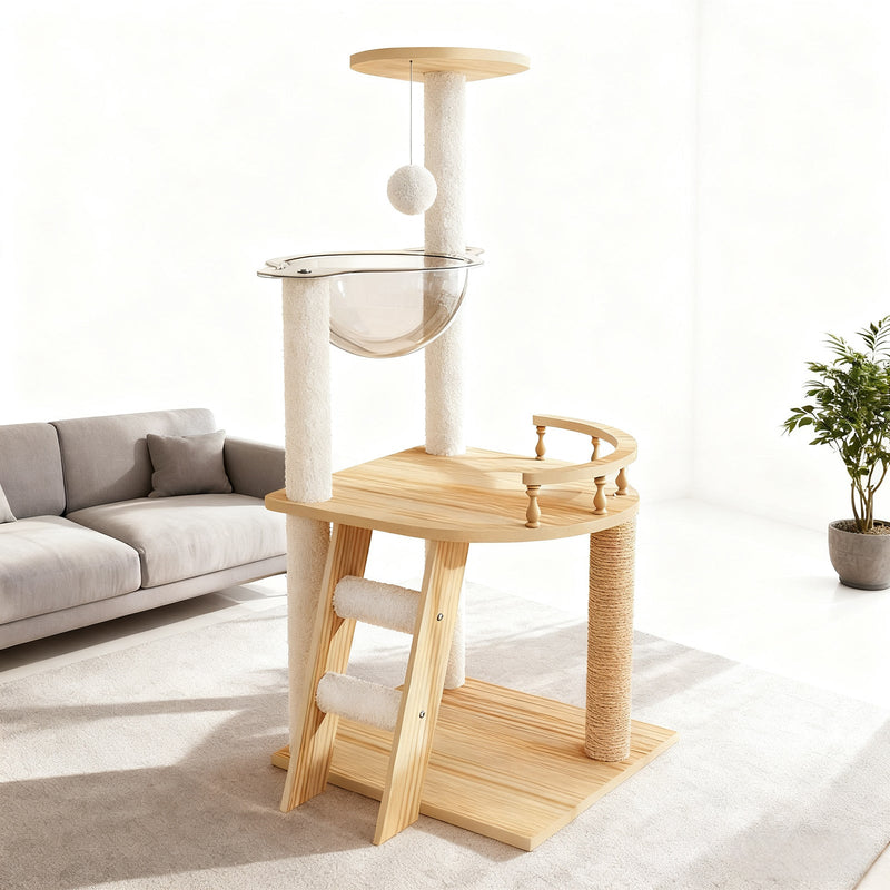 41.3" Modern Cat Tower by HouseOfZazla