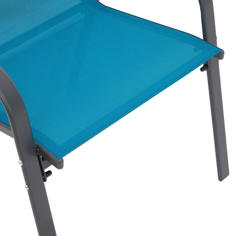 6-Piece Patio Chairs Set with High Backrest and Armrests by HouseOfZazla