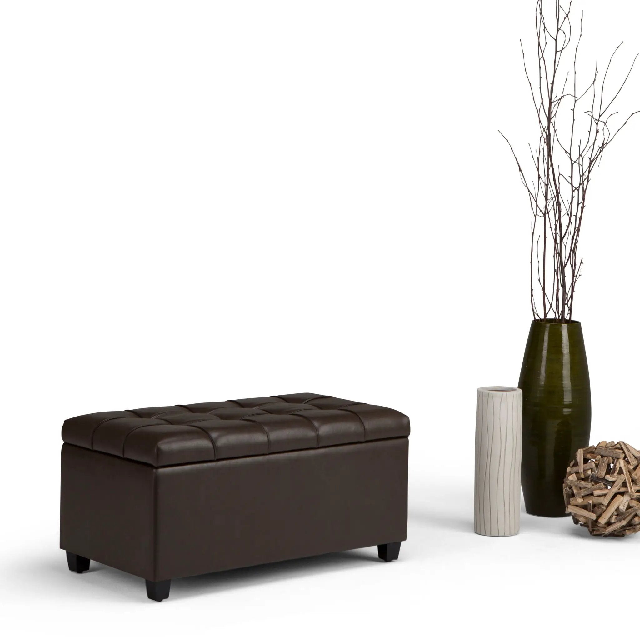 Sienna - Transitional Storage Ottoman Bench by Unique Piece Furniture