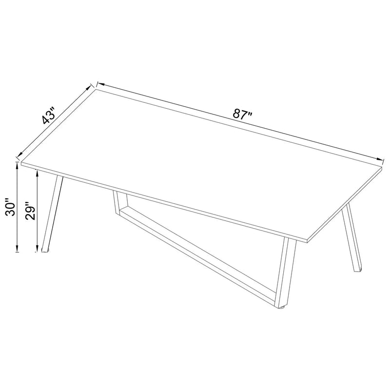 Vesper - Dining Rectangular Table - White Marble by HouseOfZazla