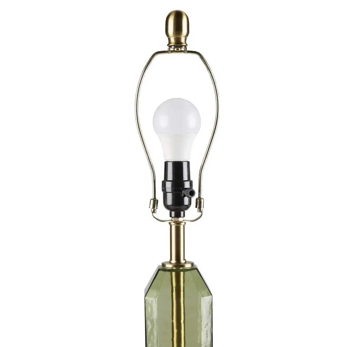 Faceted Green Glass Table Lamp by HouseOfZazla
