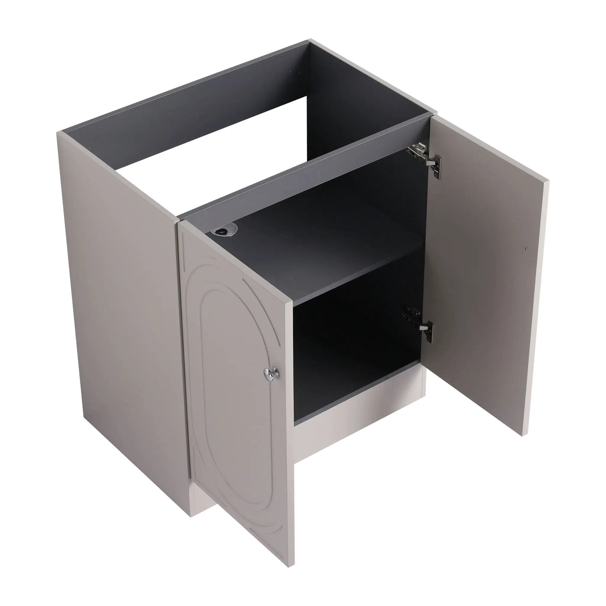 Modern Freestanding Bathroom Vanity With Soft Close Cabinet Doors by HouseOfZazla