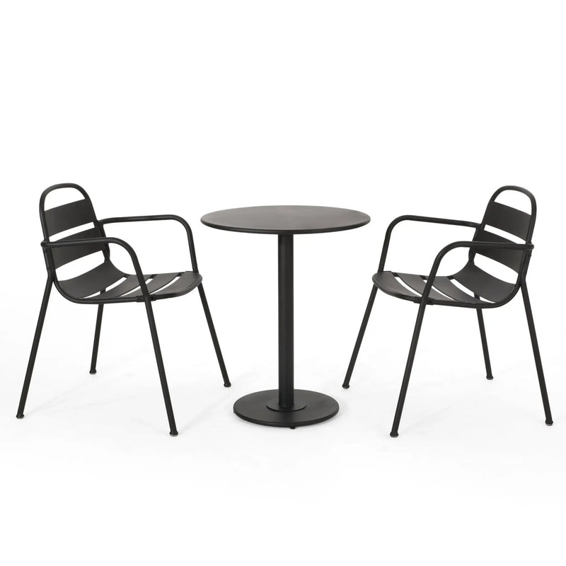 Terra Nova - Bistro Set - Matte Black by HouseOfZazla