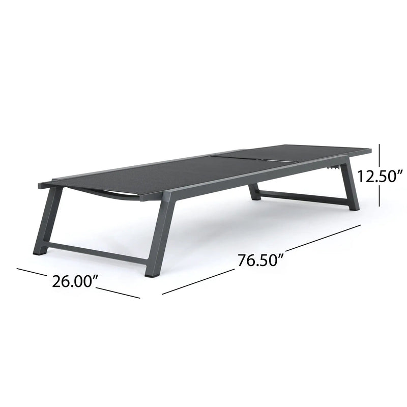 Myers Modern Chaise Lounge Set With Adjustable Back by HouseOfZazla