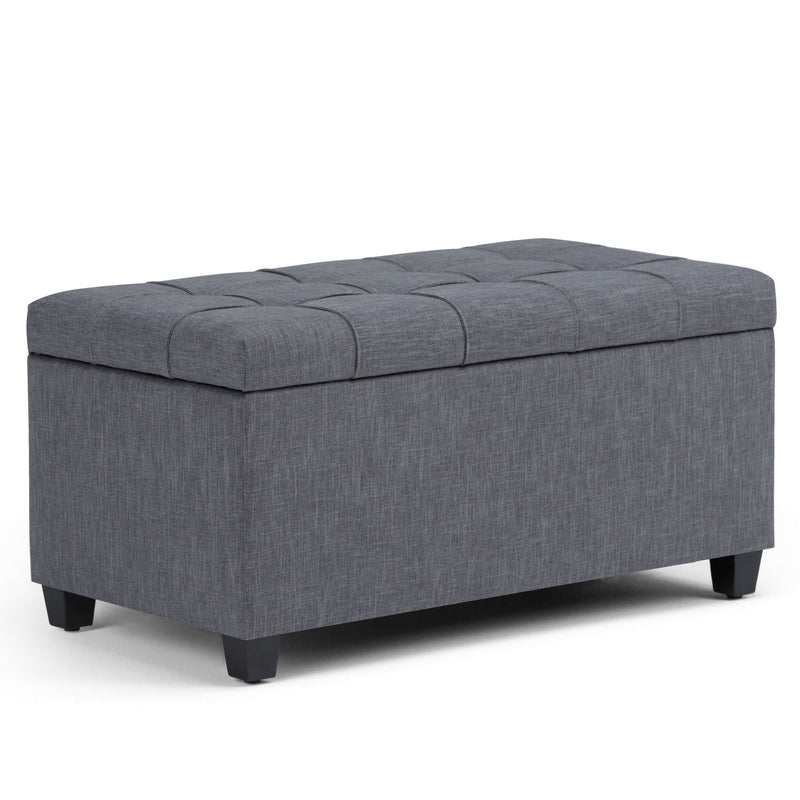 Sienna - Upholstered Storage Ottoman Bench by HouseOfZazla