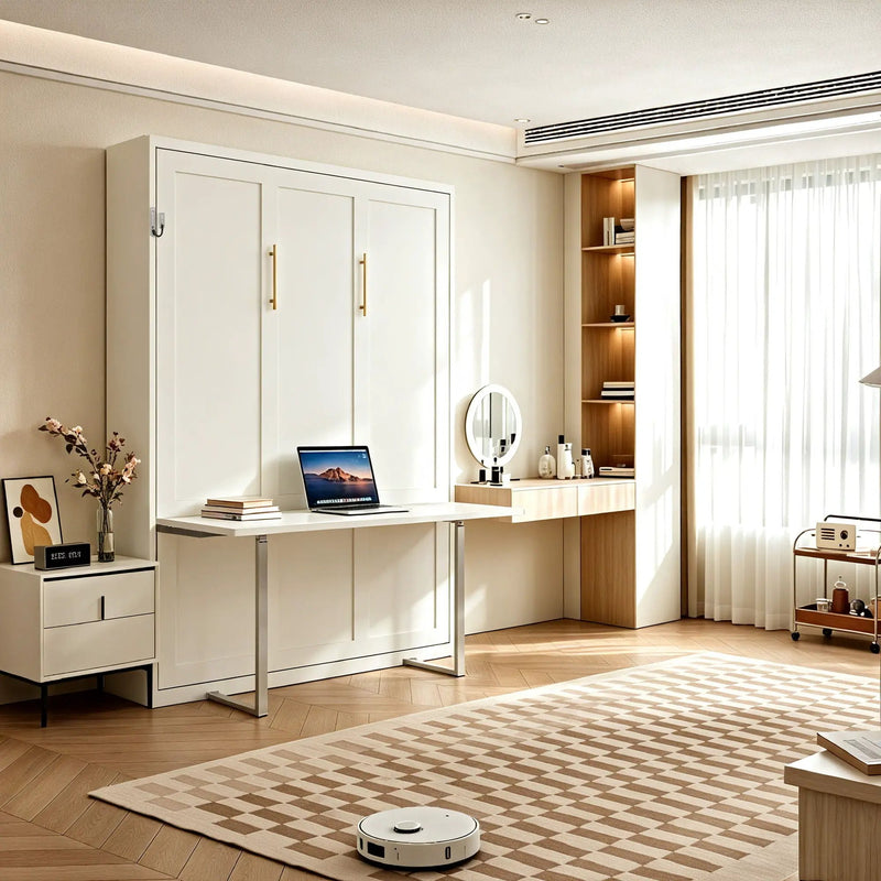 Folding Vertical Murphy Wall Bed by HouseOfZazla