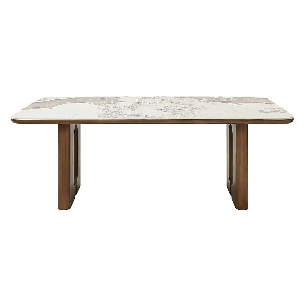 Harvey - Dining Table With Ceramic Top - Walnut by Unique Piece Furniture