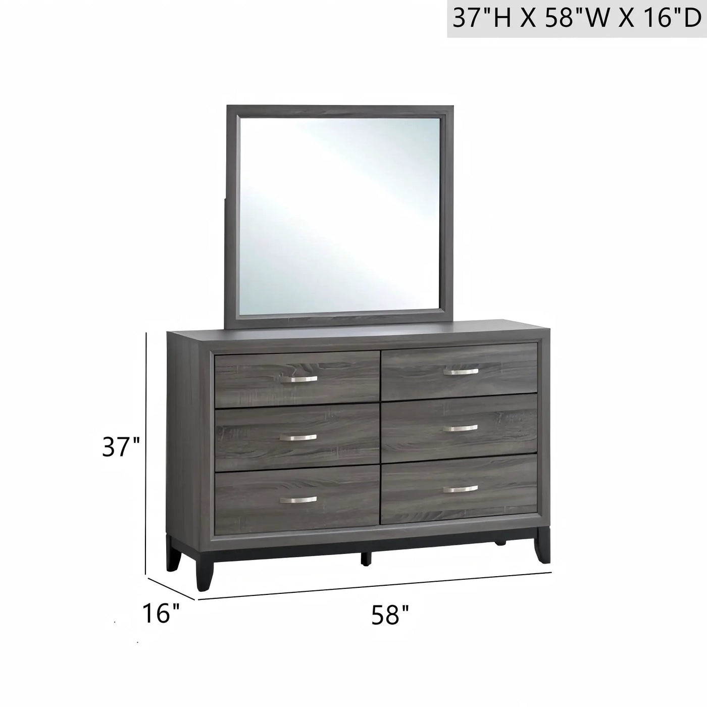 Glasgow - Dresser With 6 Drawers by Unique Piece Furniture