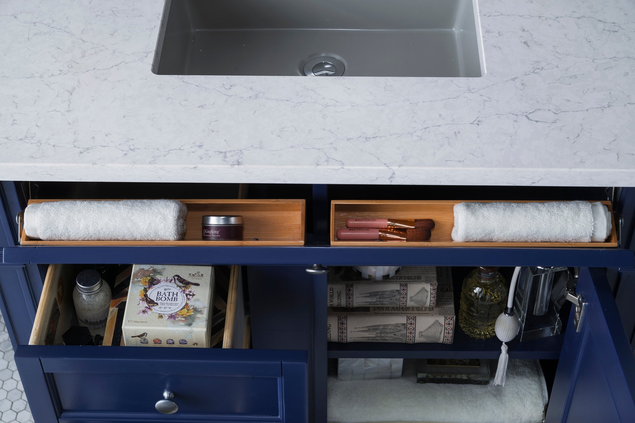 James Martin Brittany 36" Single Bathroom Vanity, Victory Blue, view 33