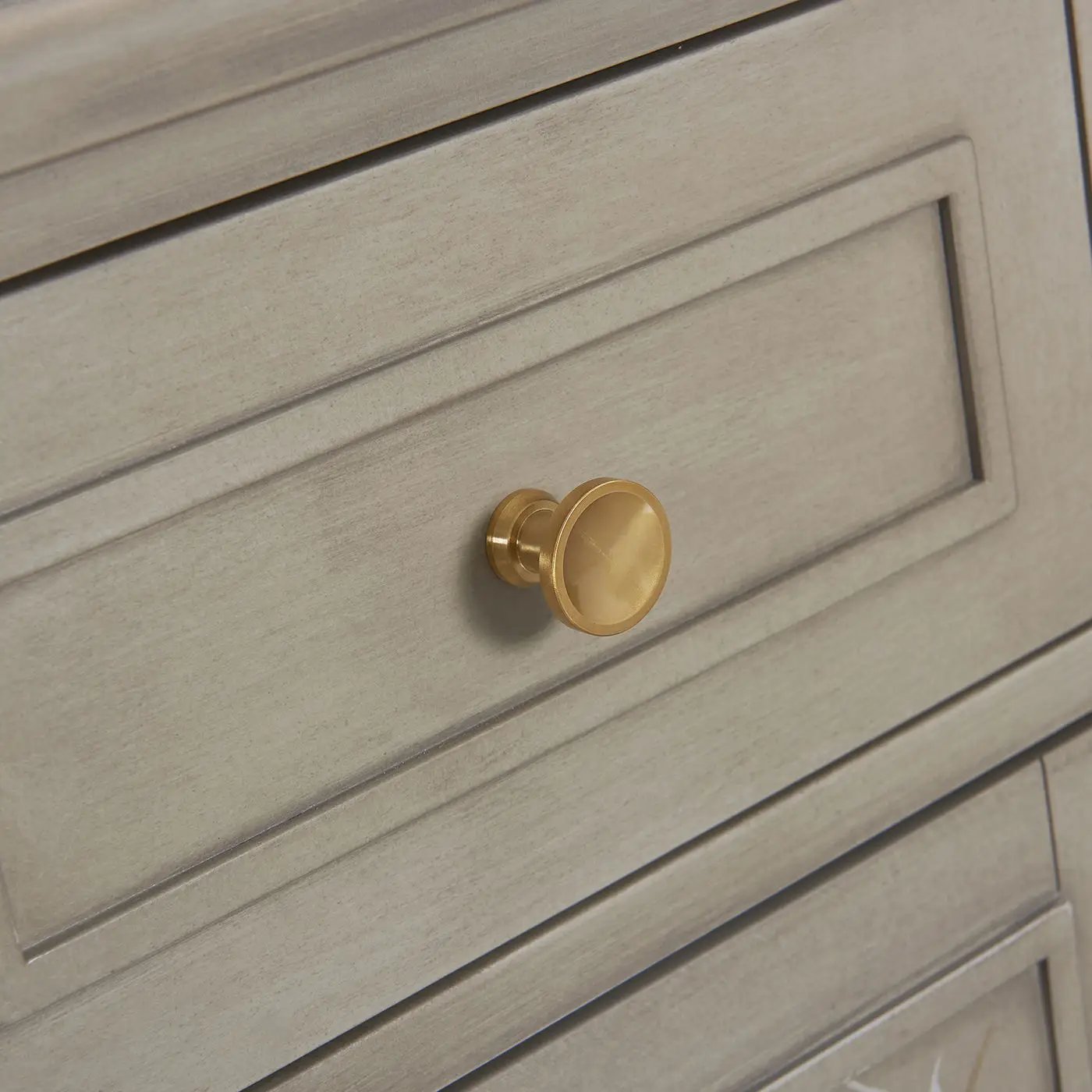 Dauphin - Handpainted Entryway Storage Cabinet - Gray Cashmere by HouseOfZazla