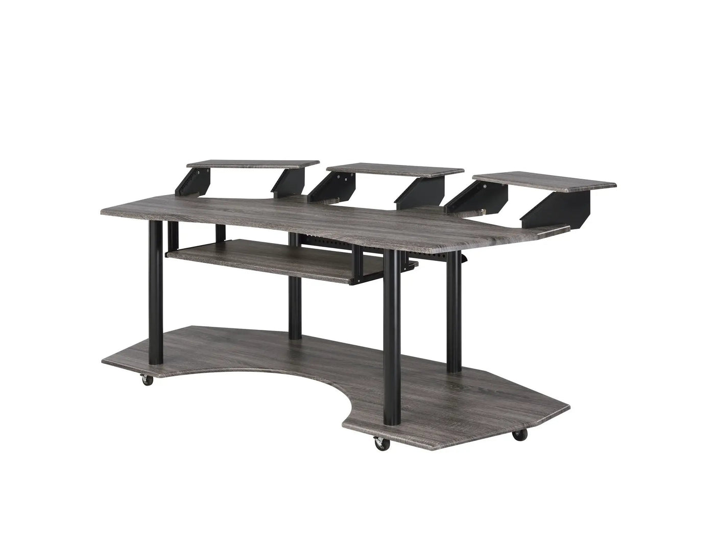 Eleazar Music Recording Studio Desk Wood by HouseOfZazla