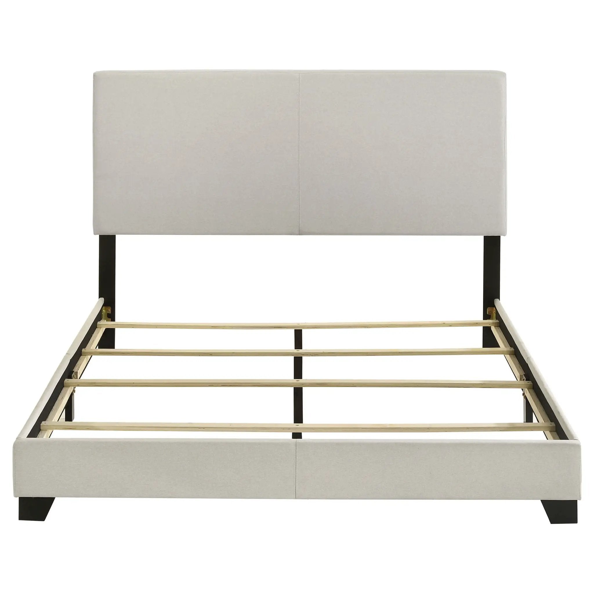 Dorian Fabric Upholstered Queen Panel Bed Cream by Unique Piece Furniture