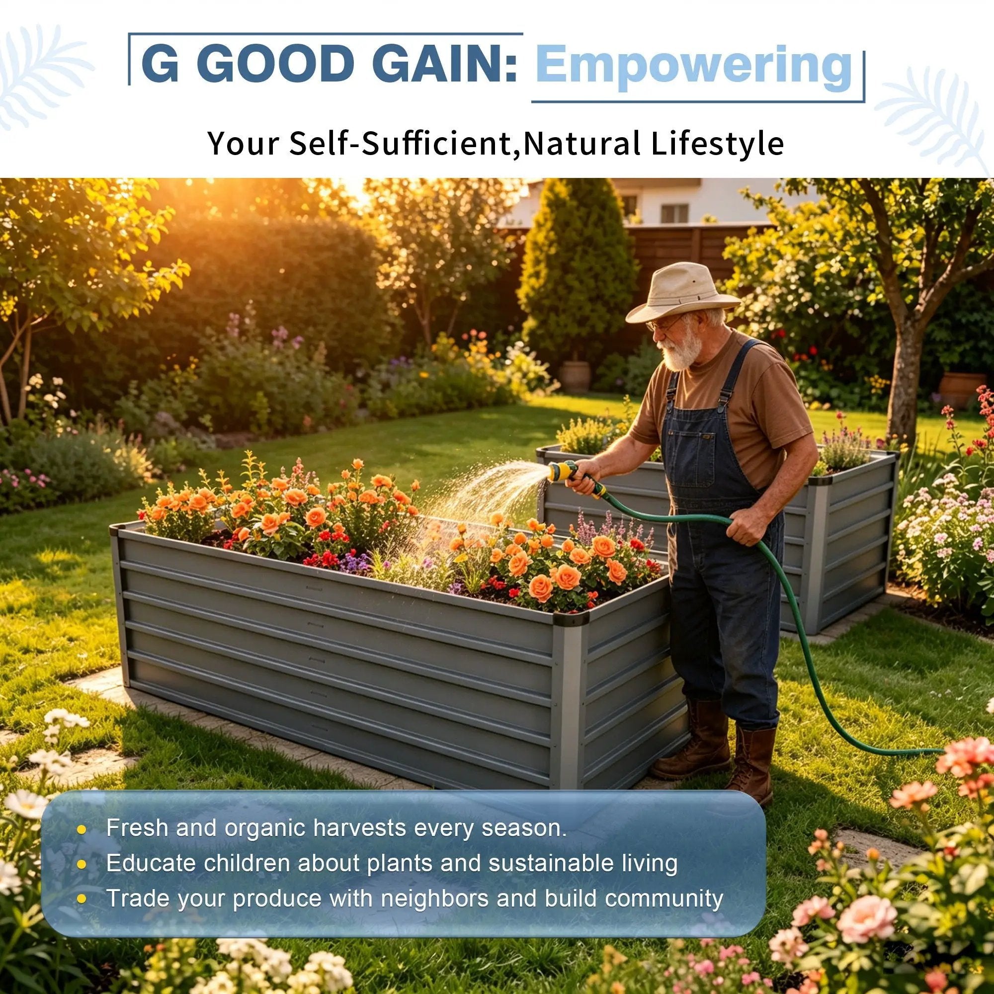 Large Garden Bed For Outdoor by Unique Piece Furniture
