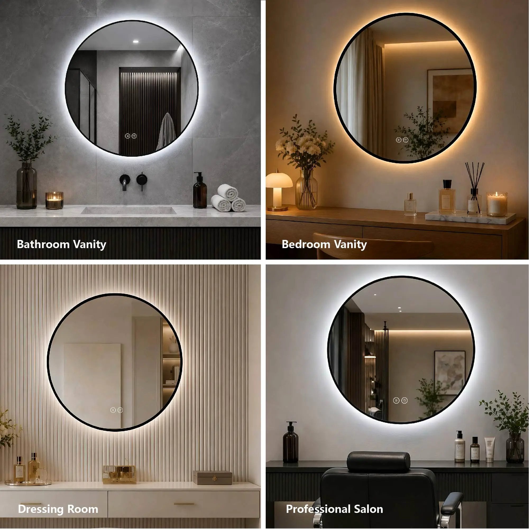24" Round Bathroom Mirror by HouseOfZazla