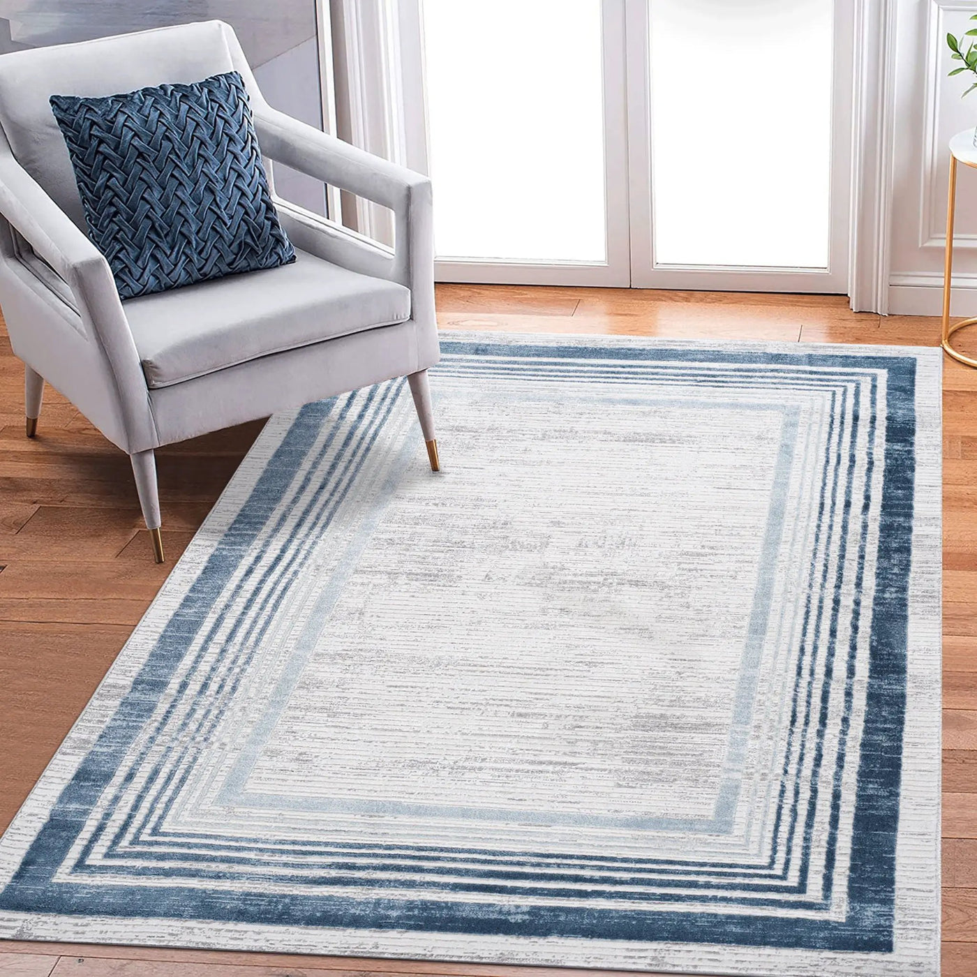 Marfi - Bordered Area Rug by Unique Piece Furniture
