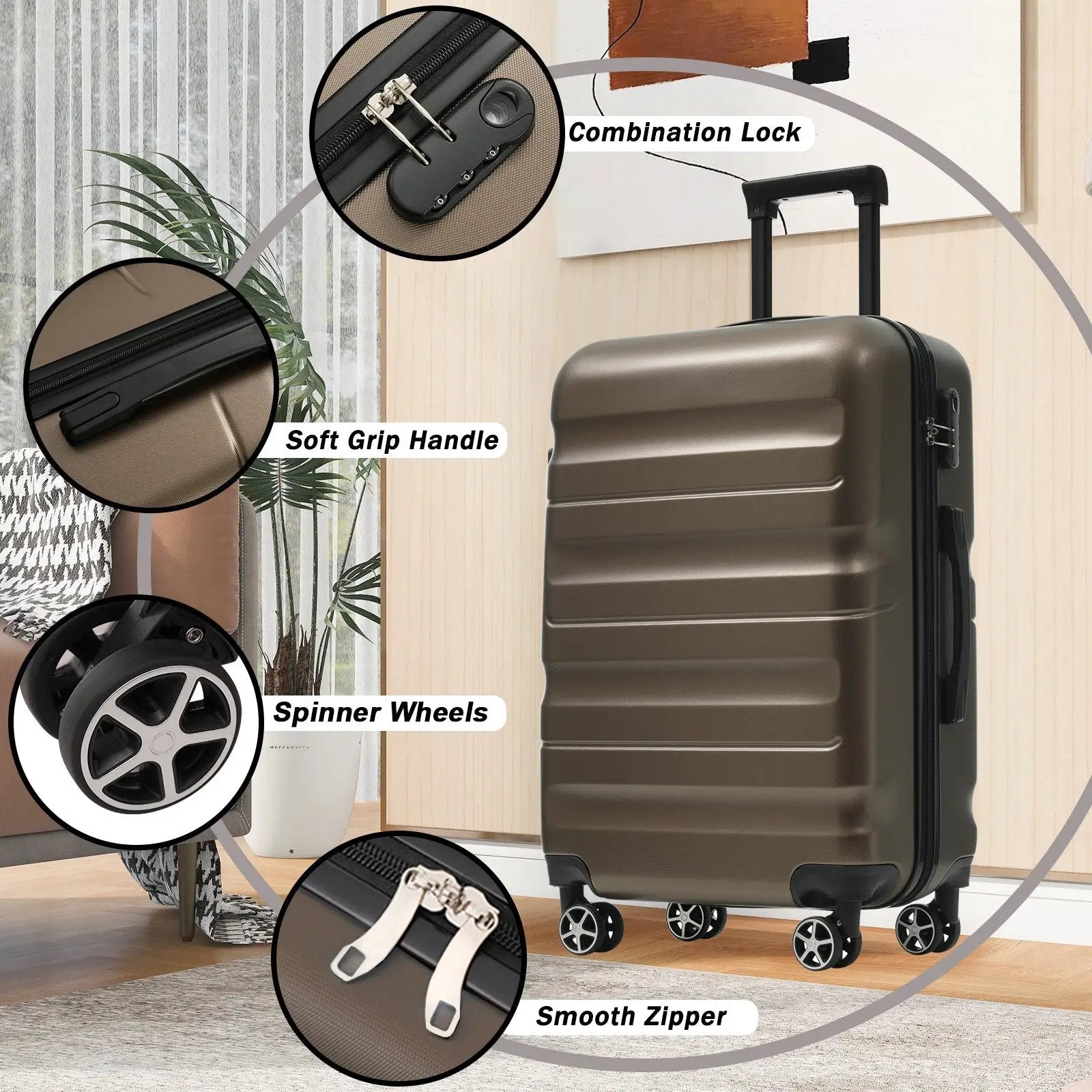Hardshell ABS Luggage Set by HouseOfZazla