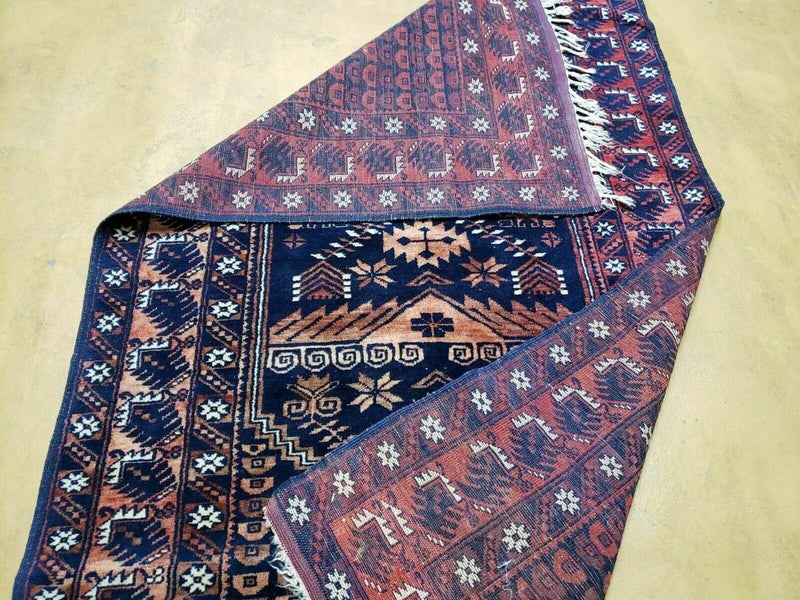 3' 4" X 5' 6" Vintage Handmade Pakistan Balouchi Balouch Tribal Wool Rug Nice by Jewel Rugs