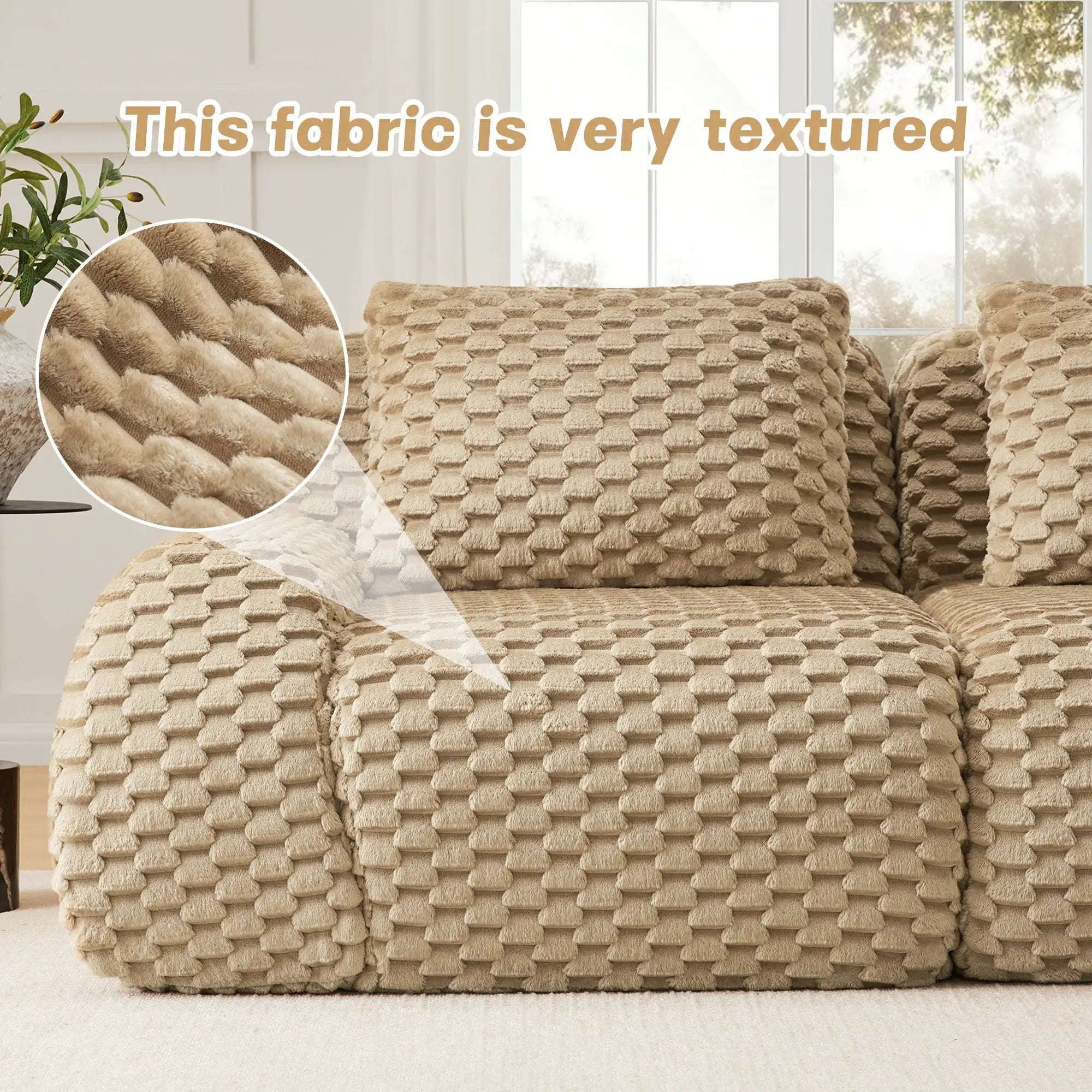 146" Modern U-Shaped Modular Sectional Sofa by HouseOfZazla