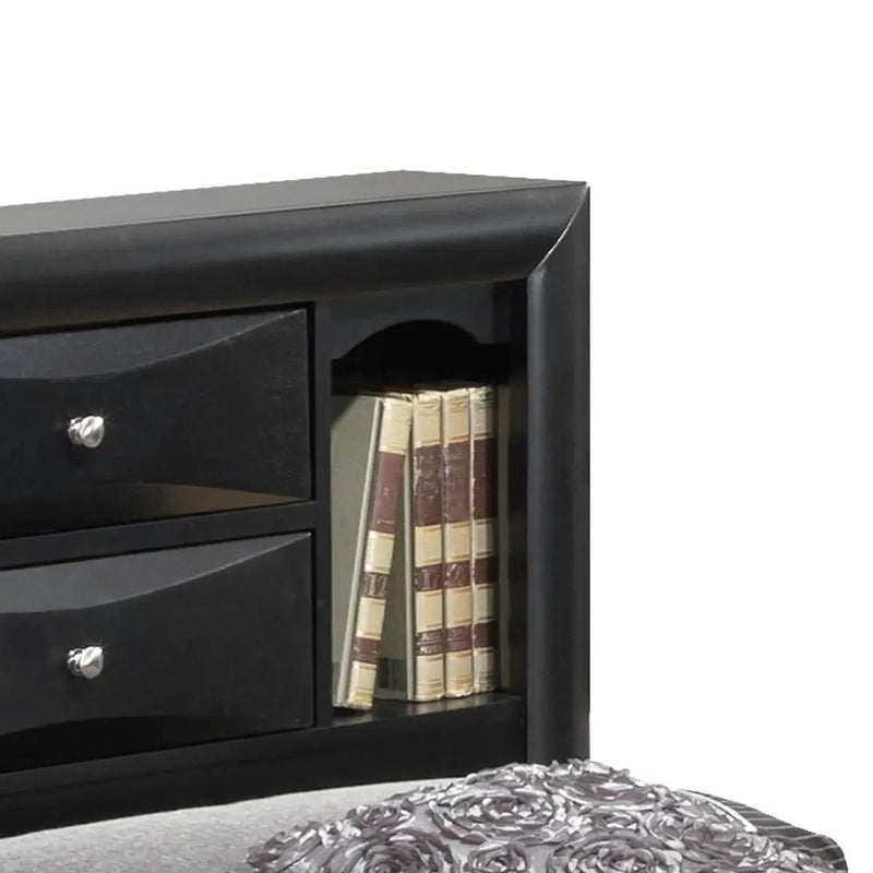 Modern Design Storage Bed With Bookcase Headboard by Unique Piece Furniture