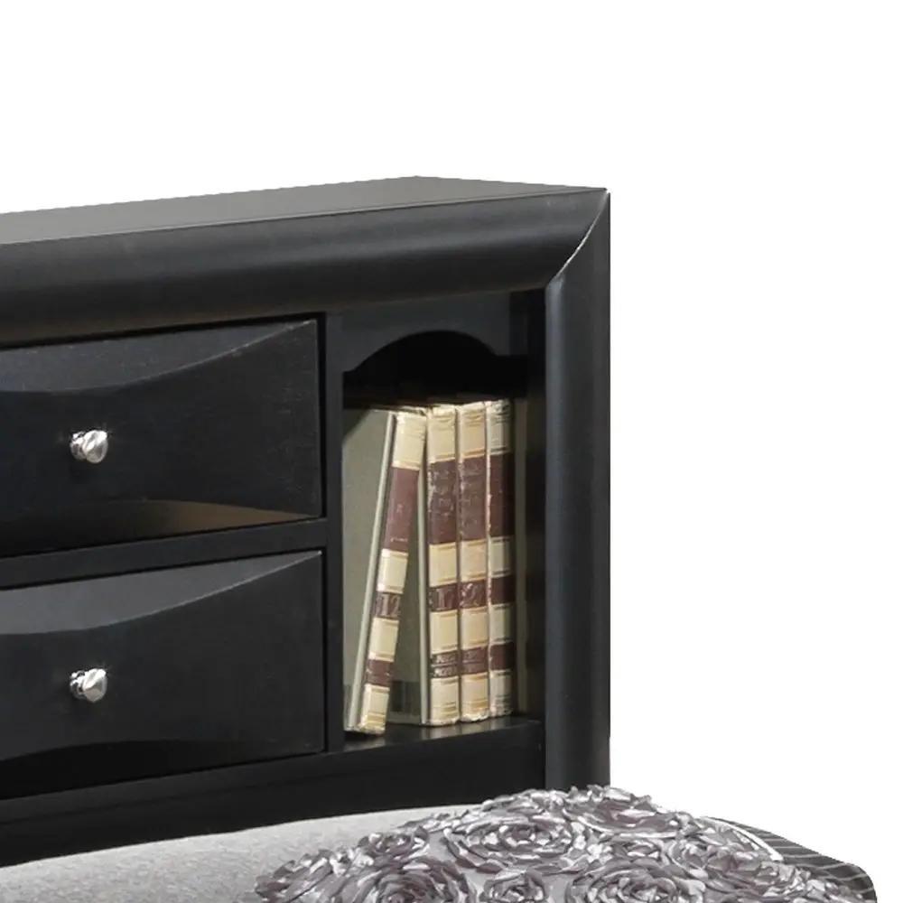 Modern Design Storage Bed With Bookcase Headboard by HouseOfZazla