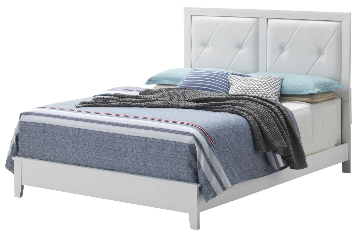 Padded Headboard Bed by HouseOfZazla