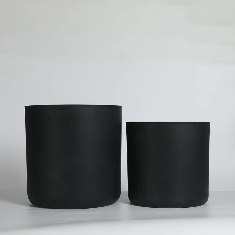 Round Concrete Planter Set of 2 by HouseOfZazla