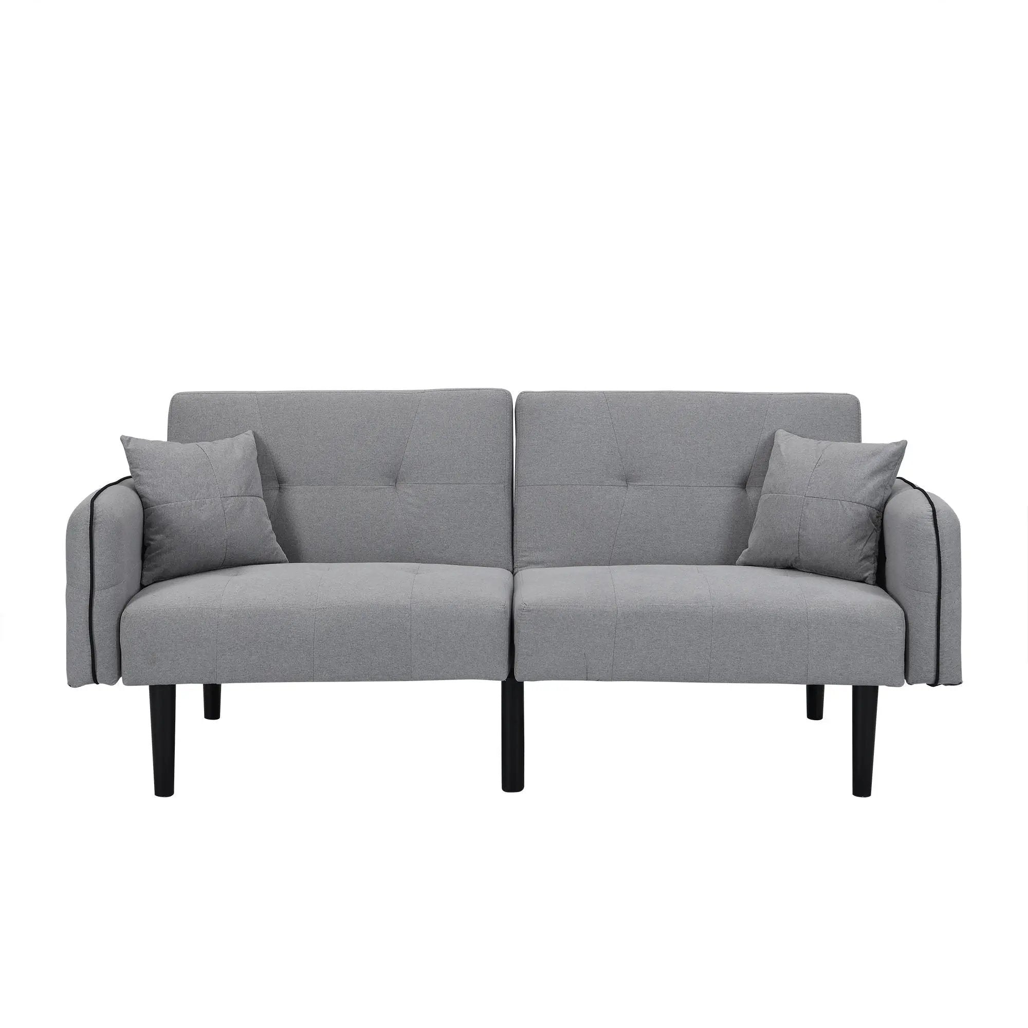 Modern Folding Ottoman Sofa Bed With Stereo System - Gray by HouseOfZazla
