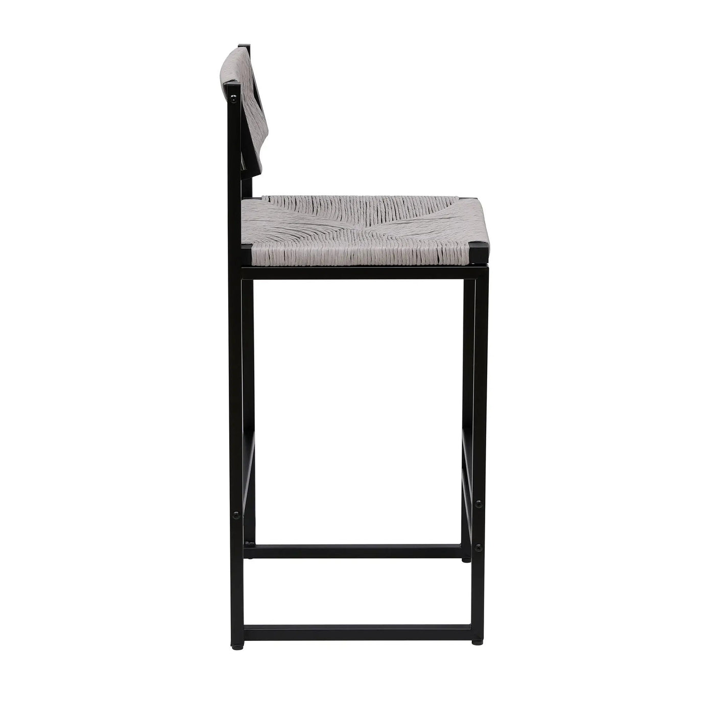 Bar Stools Paper Rope Weave Dining Chairs With Back Hand Weave Stools For Kichen Island, Bar & Counter (Set of 2) by Unique Piece Furniture