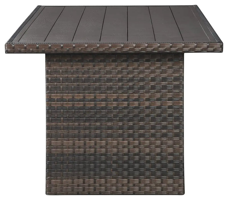 Easy Isle - RECT Multi-Use Table - Dark Brown / Beige by Unique Piece Furniture