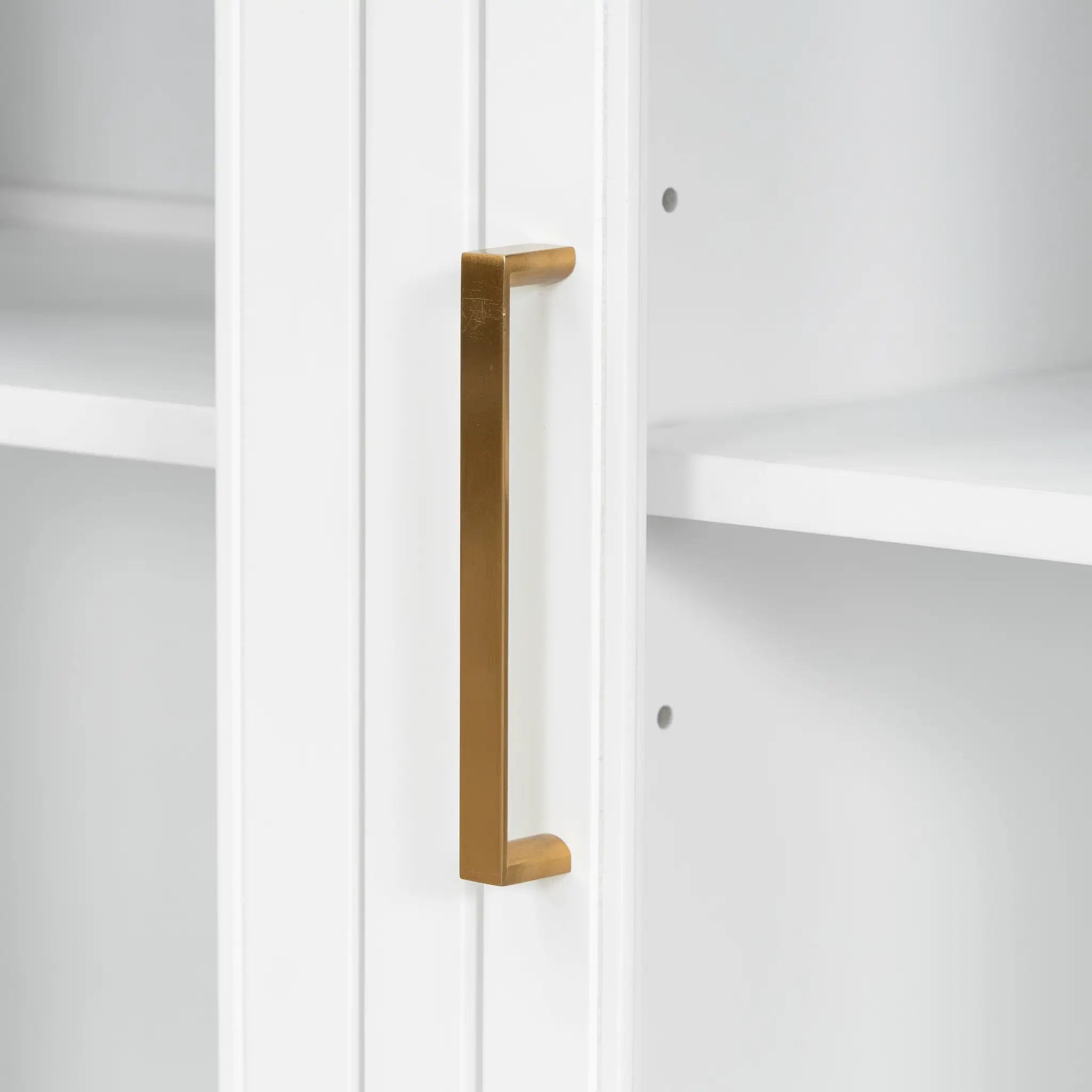 Storage Cabinet 3 Doors Stylish Style White by HouseOfZazla