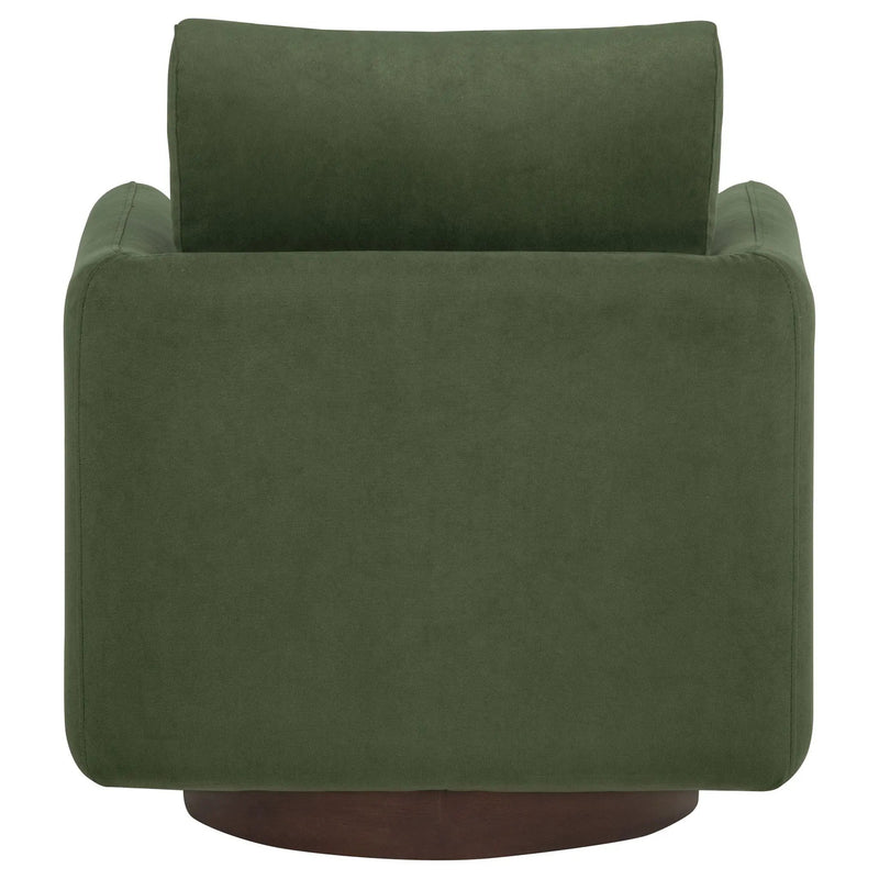 Iris Fabric Upholstered Swivel Accent Chair Matcha by Unique Piece Furniture